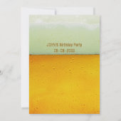 50e, Birthday Party Man, uitnodiging voor vers bie (Achterkant)