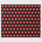 50e Birthday Red Star Cadeaupapier (Vlak)
