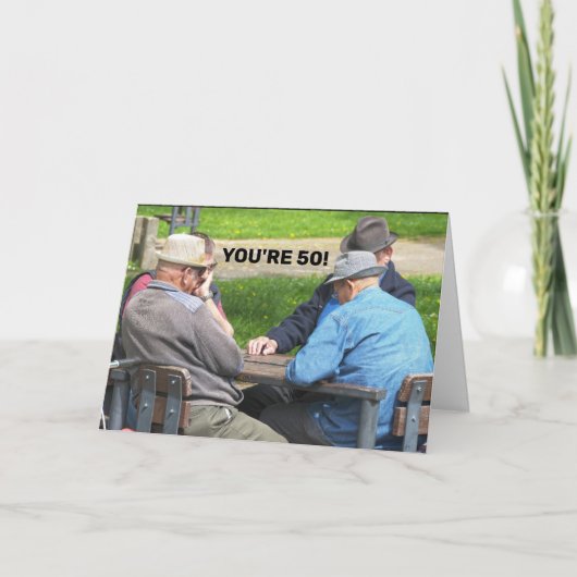 50E BIRTHDAY VOOR HEM FUNNY CARDS KAART (Voorkant)