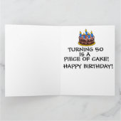 50E BIRTHDAY-Wenskaart Kaart (Binnen)