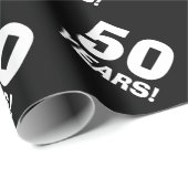 50e Birthday wrapping paper Cadeaupapier (Rol Hoek)