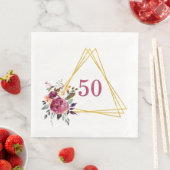 50e Boho Bloem Geometrisch Servet (Insitu)