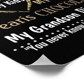 50e bordbord van de Birthday Party voor Chalkboard Poster (Hoek)