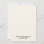 50e Bow Hand getrokken Coquette Vijftig Verjaardag Kaart (Achterkant)