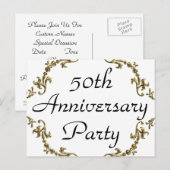 50e Briefkaart van de Partij van de Jubileum (Voorkant / Achterkant)