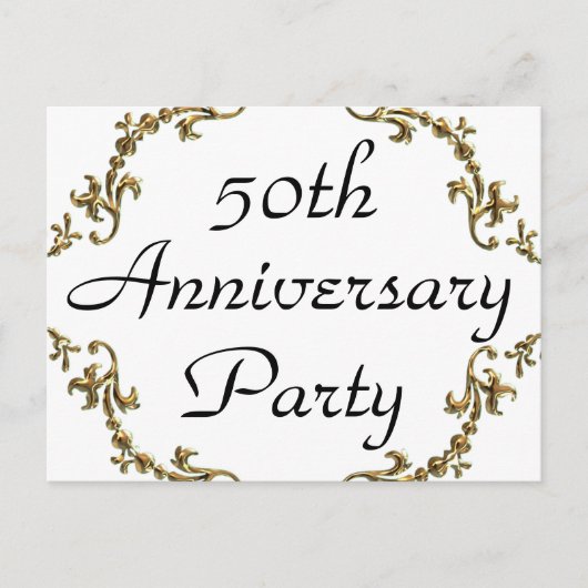 50e Briefkaart van de Partij van de Jubileum (Voorkant)