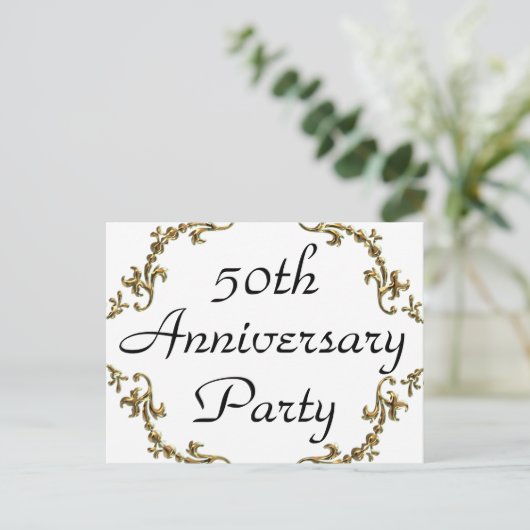 50e Briefkaart van de Partij van de Jubileum (Staand voorkant)