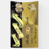 50e bruiloft Happy Jubileum Banner (Verticaal)