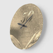 50e bruiloft Jubileum 1970 2020 Faux Gold Grote Klok (Hoek)