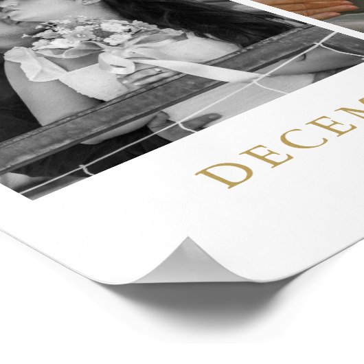 50e bruiloft Jubileum 2 foto welkom teken Poster (Hoek)