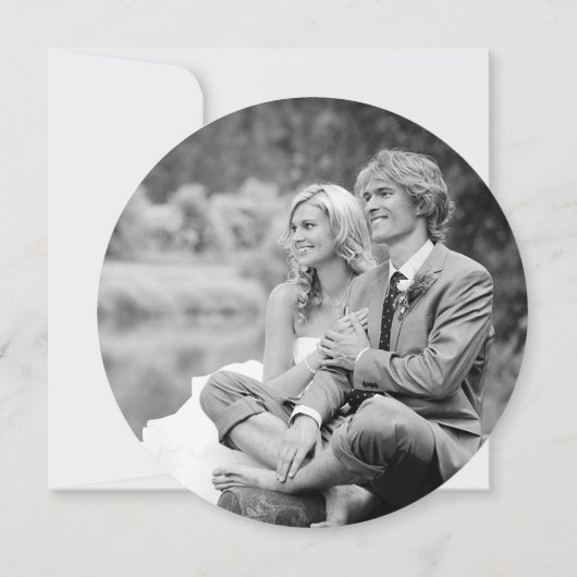 50e bruiloft Jubileum aangepaste foto rustiek hout Kaart (Achterkant)