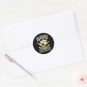 50e bruiloft Jubileum Bowling Getrouwd Vrouw Echtg Ronde Sticker (Envelop)