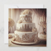 50E BRUILOFT JUBILEUM CAKE KAART (Voorkant)