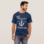 50e bruiloft Jubileum cruise Net getrouwd 50 T-shirt (Voorkant volledig)