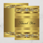 50e bruiloft Jubileum dank je kaart (Voorkant / Achterkant)