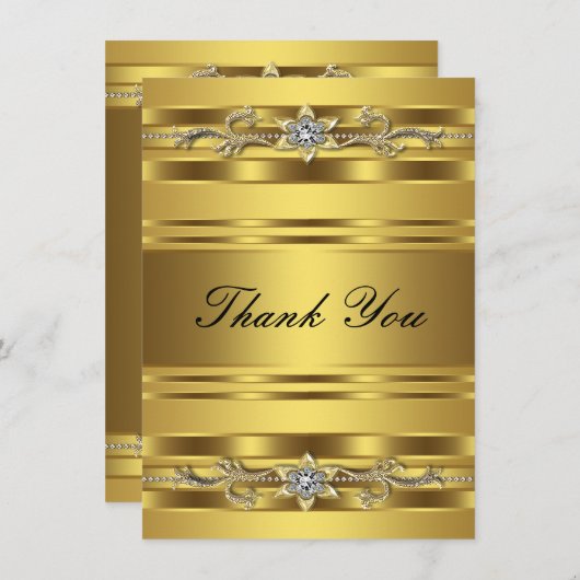 50e bruiloft Jubileum dank je kaart (Voorkant / Achterkant)