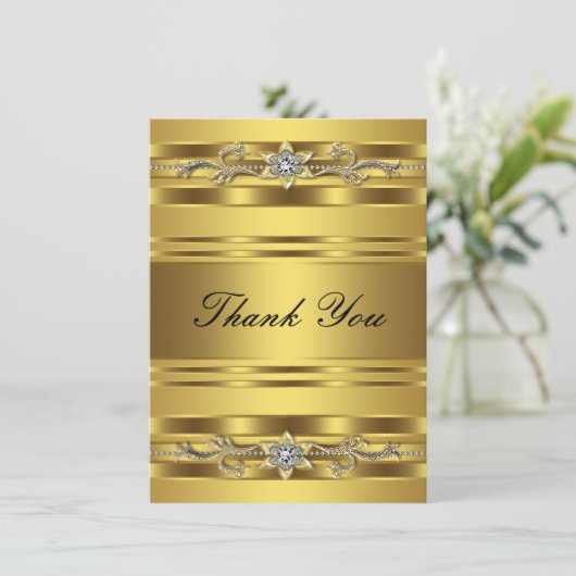 50e bruiloft Jubileum dank je kaart (Staand voorkant)