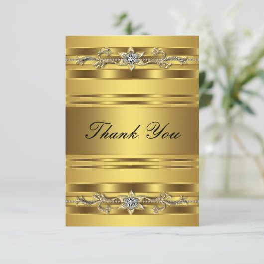 50e bruiloft Jubileum dank je kaart (Staand voorkant)