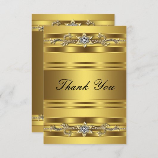 50e bruiloft Jubileum dank je kaart (Voorkant / Achterkant)