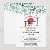 50e bruiloft Jubileum Eucalyptus Botanical Kaart (Voorkant / Achterkant)