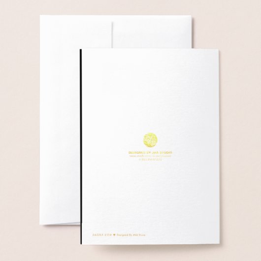 50e bruiloft Jubileum Folie Kaart (Met envelop)