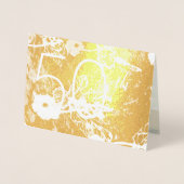 50e bruiloft Jubileum Folie Kaart (Voorkant)