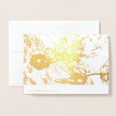 50e bruiloft Jubileum Folie Kaart (Met envelop)