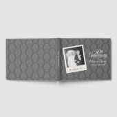 50e bruiloft Jubileum foto Damask Pattern Gastenboek (Volledig)