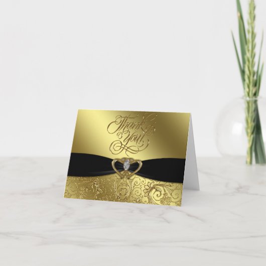 50e bruiloft Jubileum foto Dank u kaart (Voorkant)