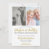 50e bruiloft Jubileum foto Kaart (Voorkant)