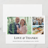 50e bruiloft Jubileum foto's Liefde & Bedankt (Voorkant / Achterkant)