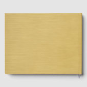 50e bruiloft Jubileum - geborsteld gouden achtergr Gastenboek (Achterkant)