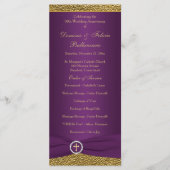 50e bruiloft Jubileum Gelofte Vernieuwing Programm Programmakaart (Voorkant)