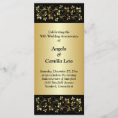 50e bruiloft Jubileum Gelofte Vernieuwing Programm Programmakaart (Voorkant)