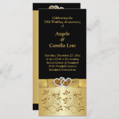 50e bruiloft Jubileum Gelofte Vernieuwing Programm Programmakaart (Voorkant / Achterkant)