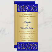 50e bruiloft Jubileum Gelofte Vernieuwing Programm Programmakaart (Voorkant / Achterkant)