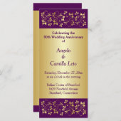 50e bruiloft Jubileum Gelofte Vernieuwing Programm Programmakaart (Voorkant / Achterkant)