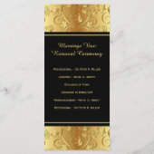 50e bruiloft Jubileum geloften vernieuwingsprogram Programmakaart (Achterkant)