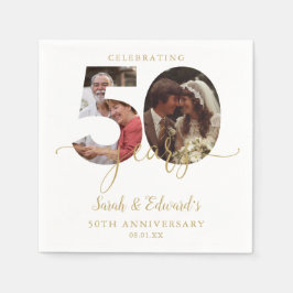 50e bruiloft Jubileum Gold 2 foto Servet