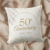 50e bruiloft Jubileum Gold Dust Confett Kussen