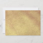 50e bruiloft Jubileum Gold Framed Invitation Kaart (Achterkant)