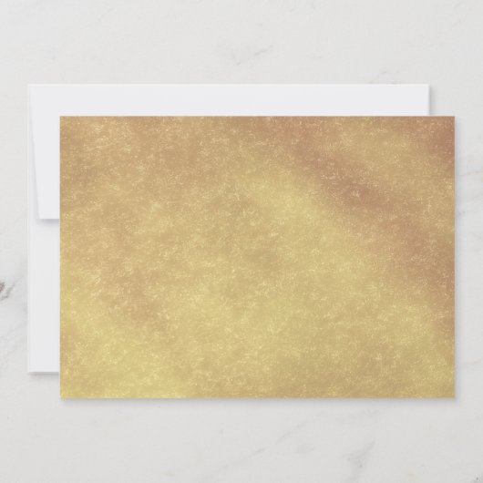 50e bruiloft Jubileum Gold Framed Invitation Kaart (Achterkant)