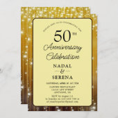 50e bruiloft Jubileum Gold Kaart (Voorkant / Achterkant)