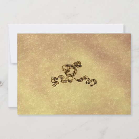 50e bruiloft Jubileum Gold Kaart (Achterkant)