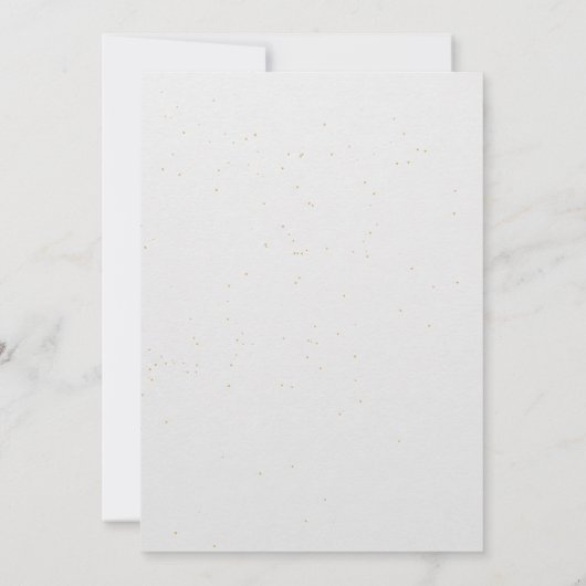 50e bruiloft Jubileum Gold Typografie Kaart (Achterkant)