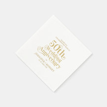 50e bruiloft Jubileum Gold Typografie