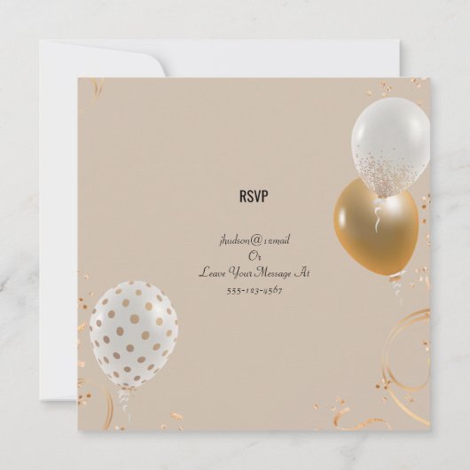 50e bruiloft Jubileum Golden Kaart (Achterkant)