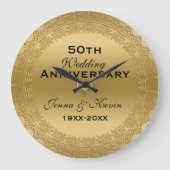 50e bruiloft Jubileum goudbloem Grote Klok (Voorkant)