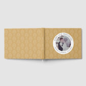 50e bruiloft Jubileum gouden foto damast patroon Gastenboek (Volledig)