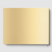 50e bruiloft Jubileum gouden foto kant bloemen Gastenboek (Achterkant)